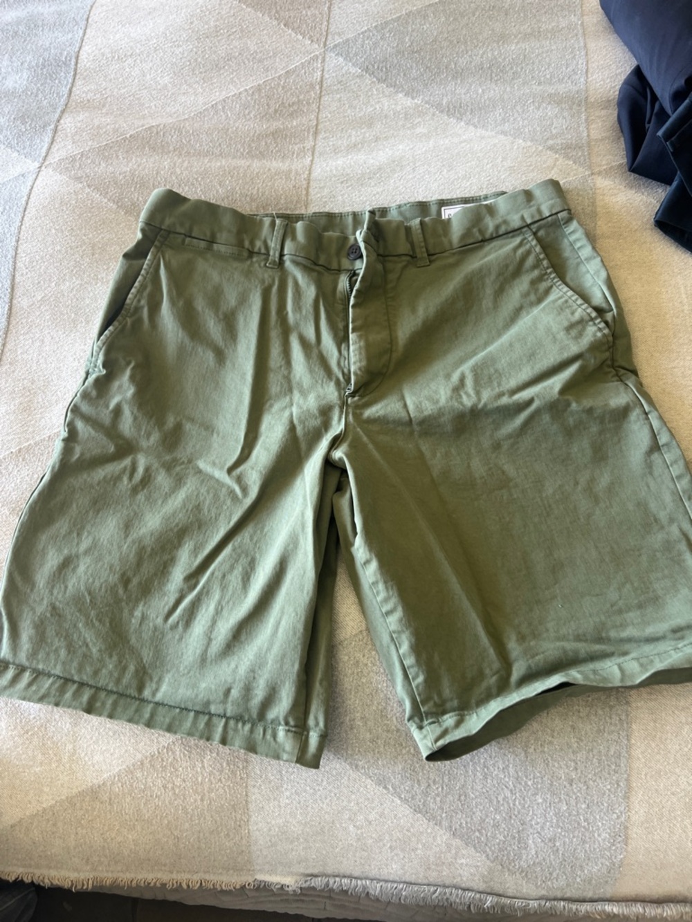 GAP Men's Olive Green Flat-Front Shorts size 31